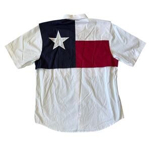 Tiger Hill Fishing Shirt Short Sleeve Texas white Mens size medium